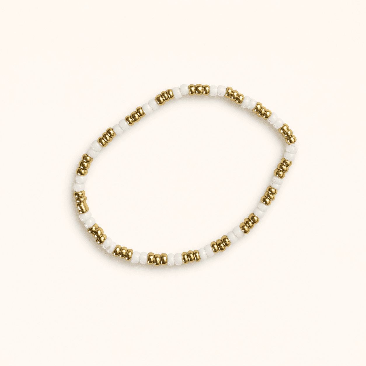 Gilded Snow Seed Bracelet handmade bracelet