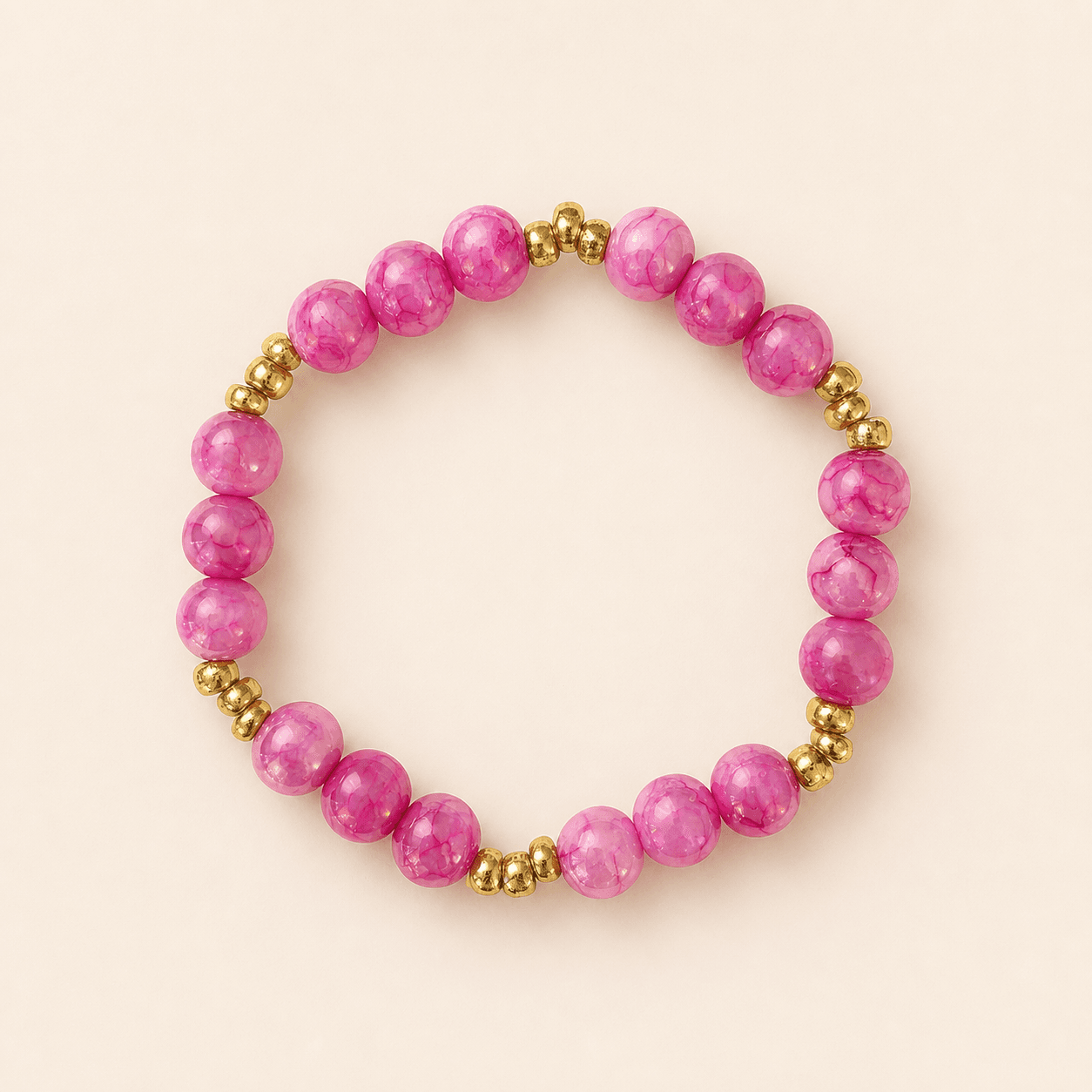 Pink Marble Bracelet handmade bracelet